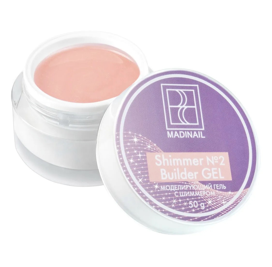 Modeling shimmer Shimmer builder gel #2 Madinail, 50g