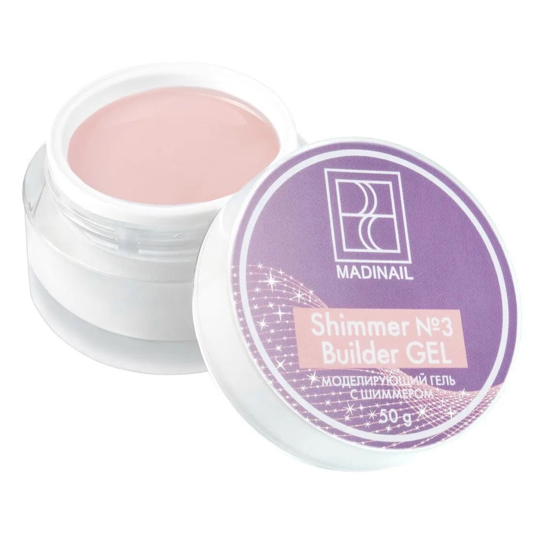 Modeling shimmer Shimmer builder gel #3 Madinail, 50g